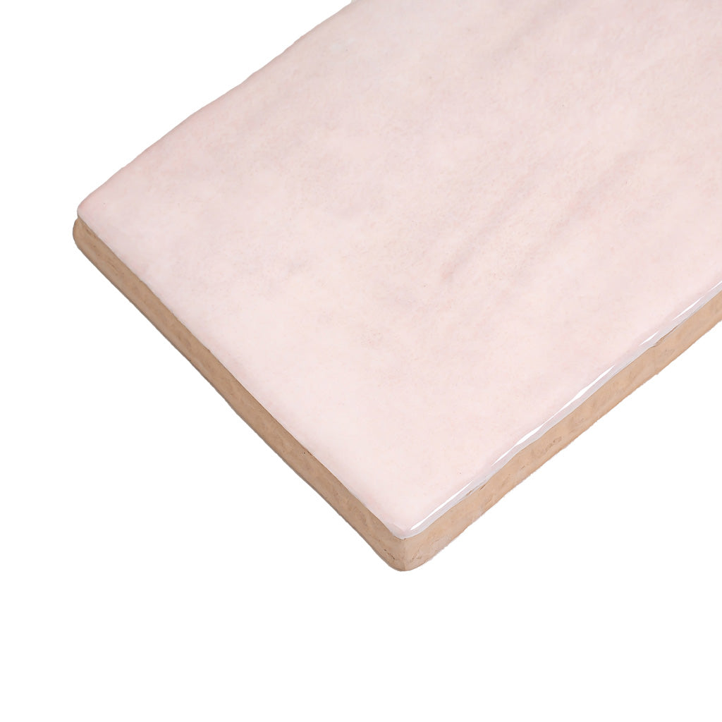 Pink 2.58 in. x 8 in. Polished Ceramic Subway Tile (5.38 sq ft/case)