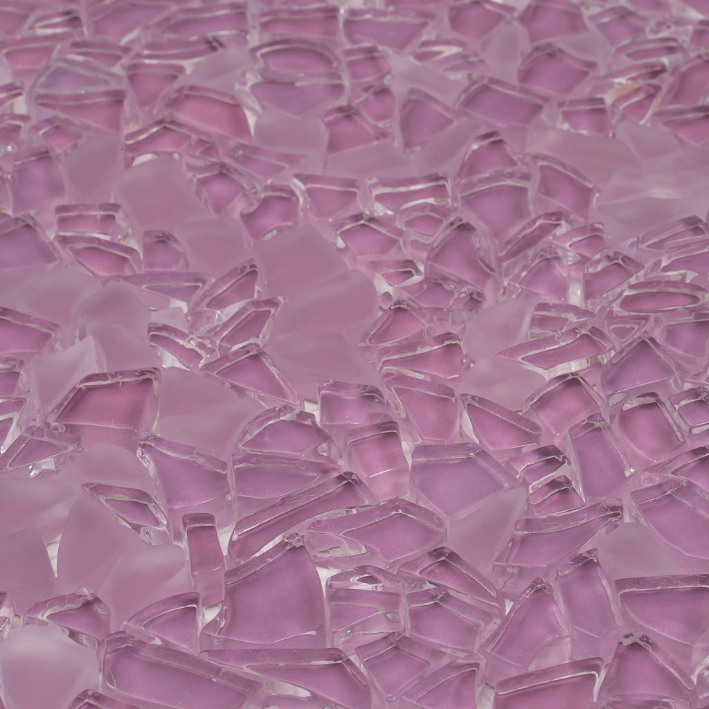 Orchid Pink 11x11 Glossy Matte Multi-shaped Glass Mosaic Tile (5 pack, 4.36 sq ft/case)