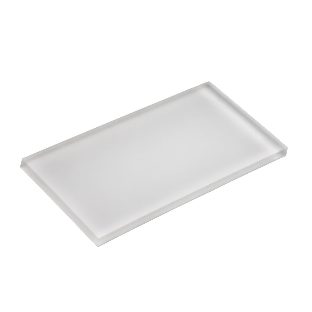 White 3x6 Matte Subway Glass Tile (40 pack, 5 sq ft/case)