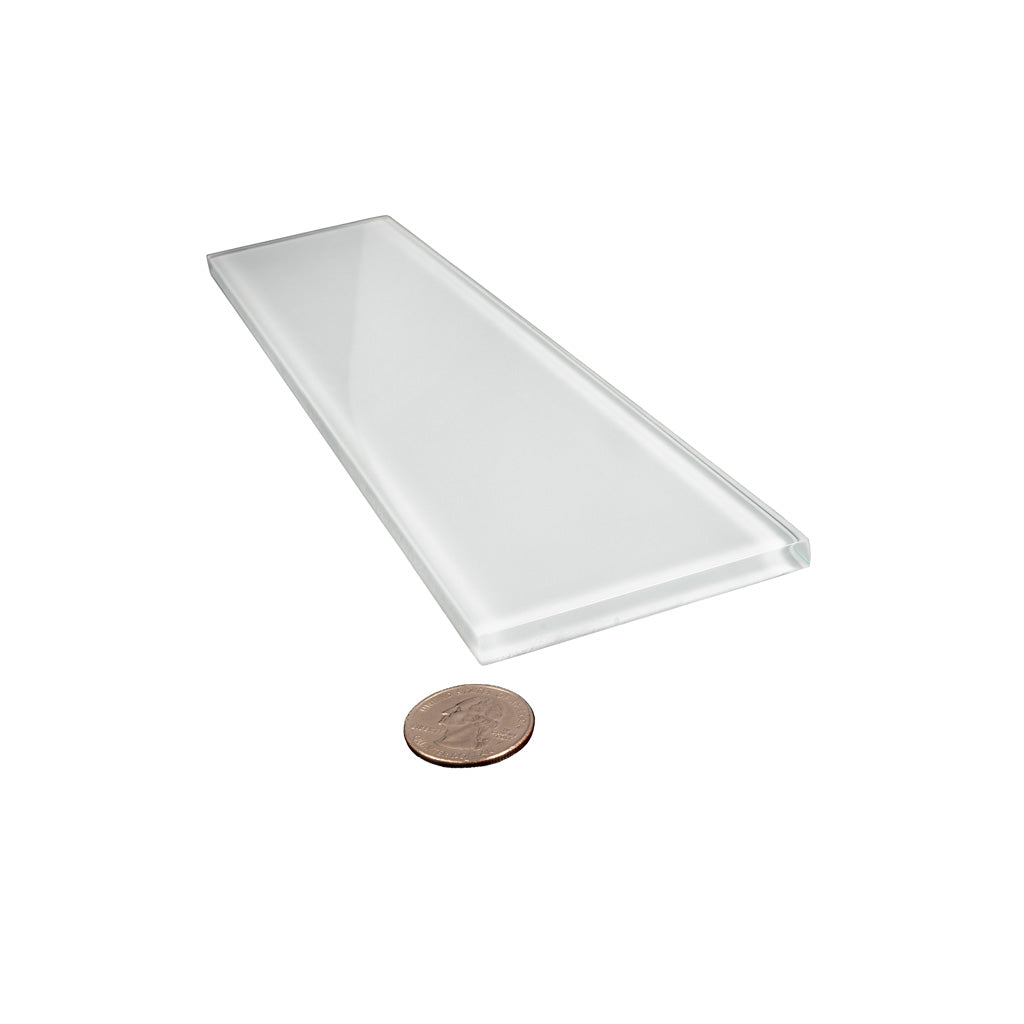 White 3x12 Glossy Subway Glass Tile (20 pack, 5 sq ft/case)