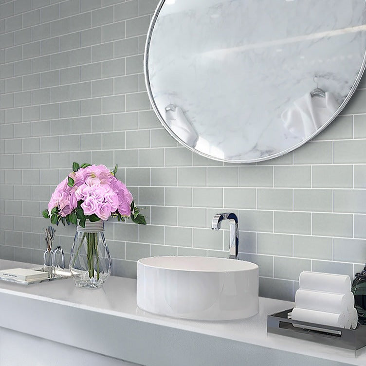 Gray 3x6 Matte Subway Glass Tile (40 pack, 5 sq ft/case) - Sample