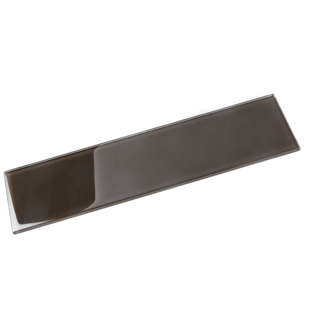 Ash Gray 4x16 Glossy Subway Glass Tile (12 pack, 5.33 sq ft/case)