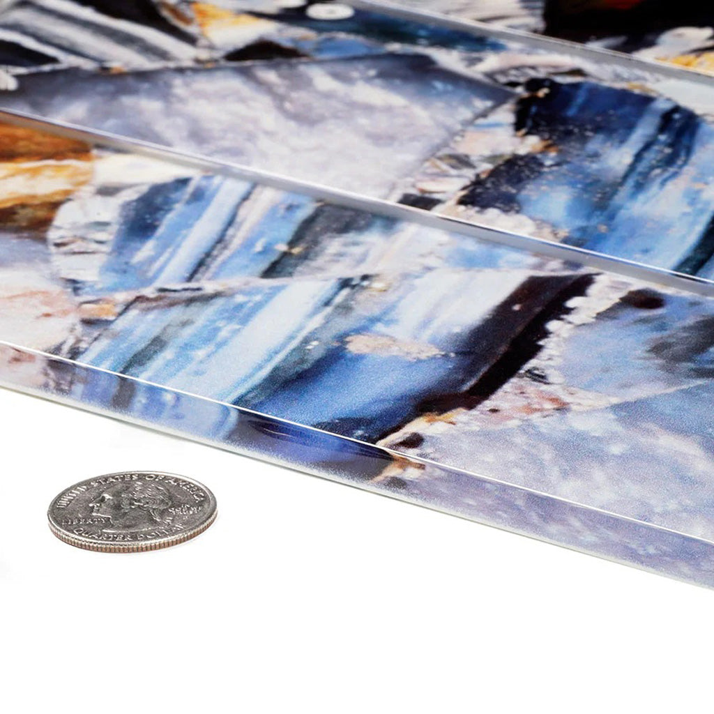 Brown Blue 3x12 Glossy Glass Subway Tile (20 pack, 5 sq ft/case)