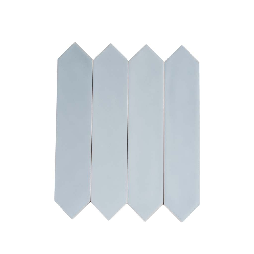 Stone Blue 2x10 Matte Picket Ceramic Tile (44 pack, 5.38 sq ft/case) - Sample