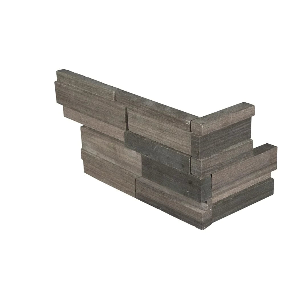 MSI Rockmount Brown Wave 3D Honed Sandstone Ledger Corner 6