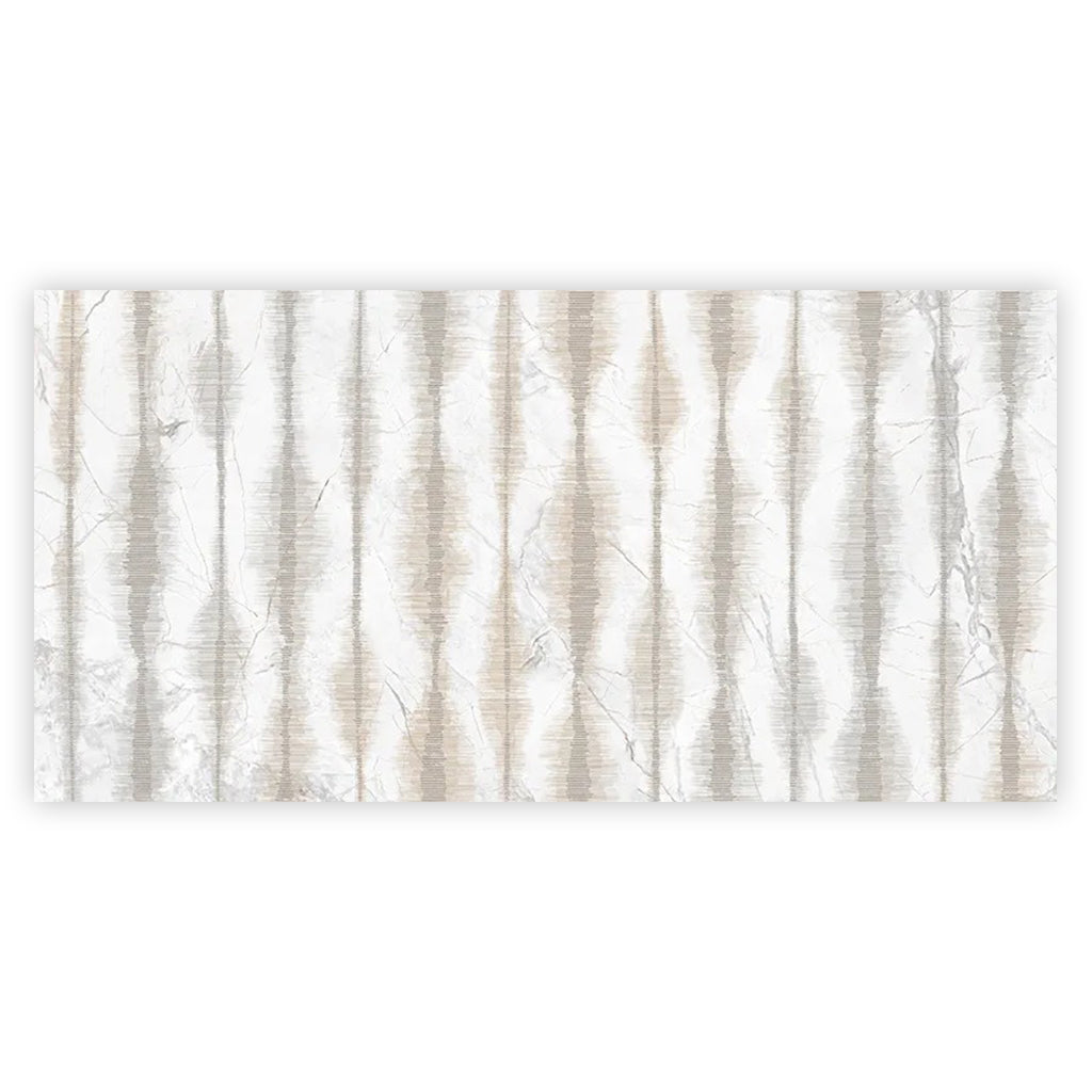 Cream beige Crisp White 24x48 Polished Porcelain Large Format Tile (1 pack, 7.75 sq ft/case)