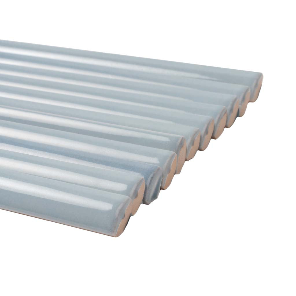 Benjamin Moore Smoke 0.5x8 Glossy Ceramic Pencil Tile Trim (10 pack, 0.3 sq ft/case)