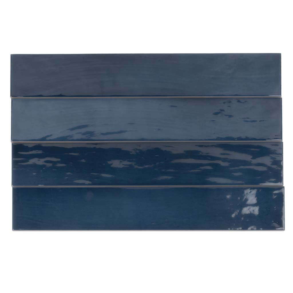 Navy Blue 2.6x16 Glossy Ceramic Subway Tile (38 pack, 10.76 sq ft/case)