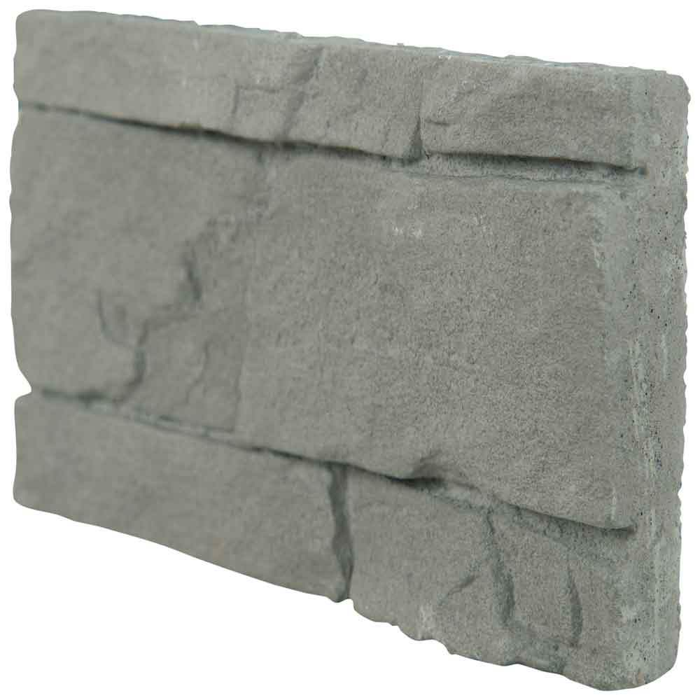 Copen ash stacked stone 9x195 natural manufactured stone LPNLECOPASH6 product shot side ledger panel view