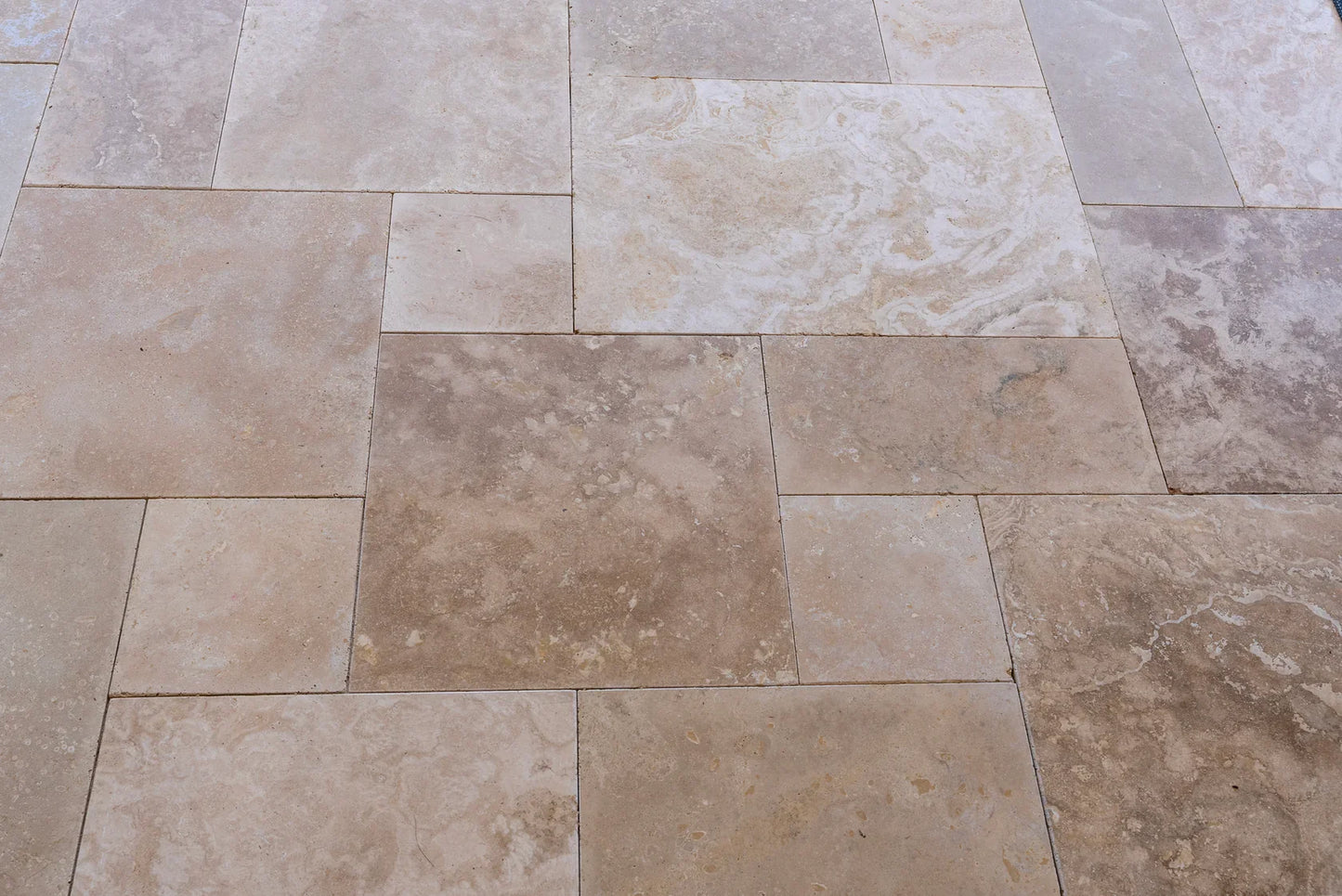 Denizli Beige Filled & Tumbled Pavers (3 cm Thick)