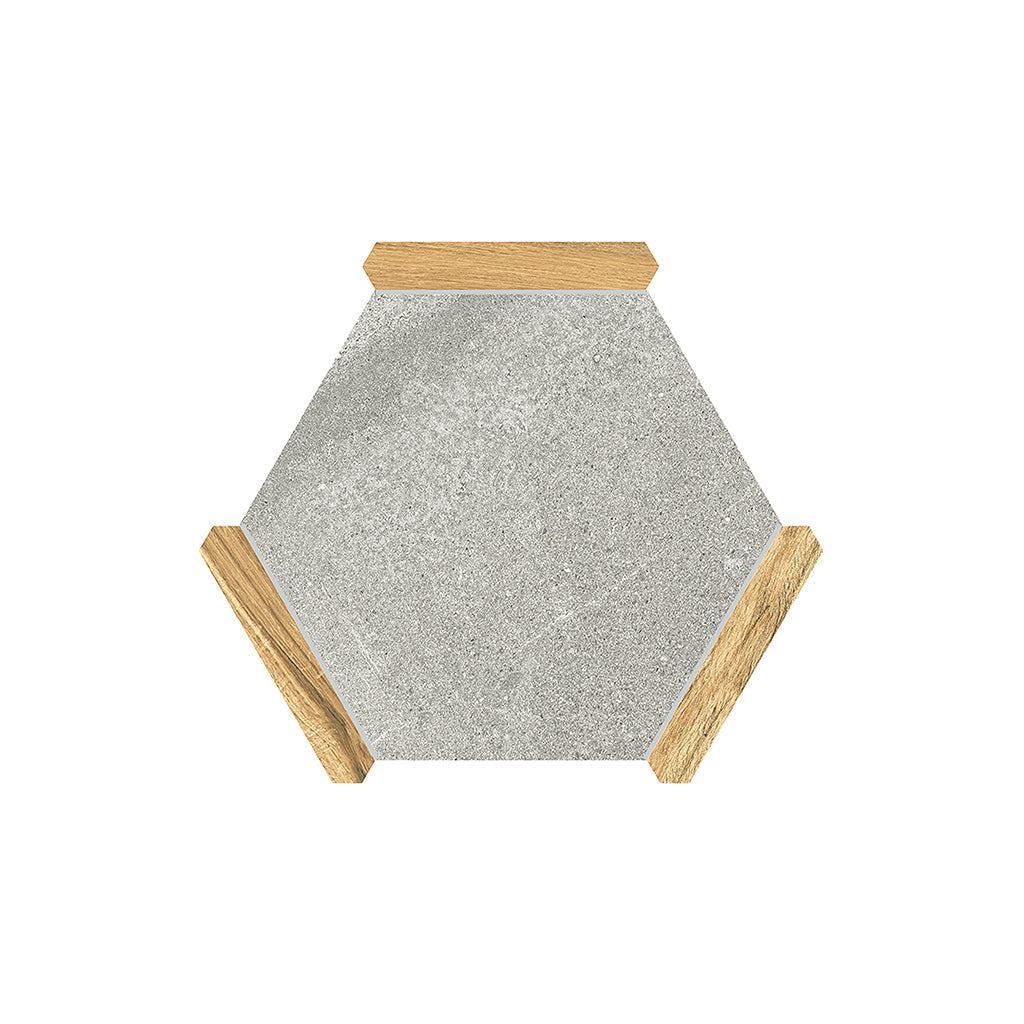 Cloud Gray Brown 9x10 Matte Hexagon Porcelain Tile (18 pack, 8.07 sq ft/case)