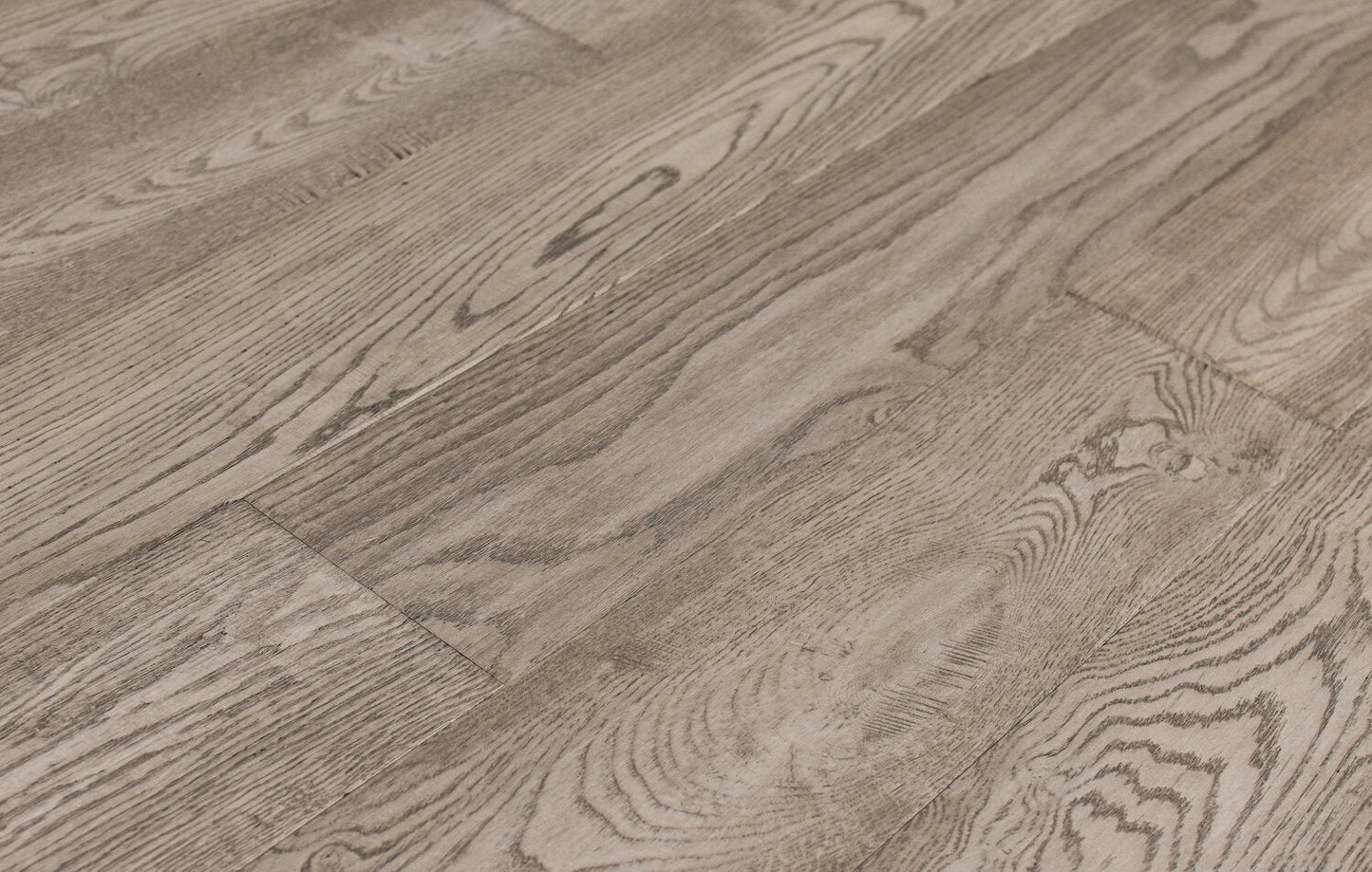 Elysian Wirebrushed Engineered Hardwood 7.5x0.5 inch Ethereal Gray TRPEH-EEOEG product angle shot