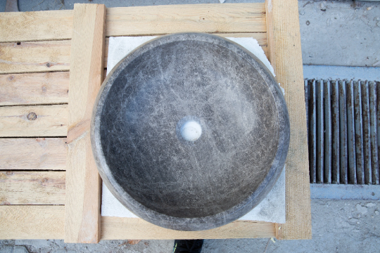 Emperador Brown Natural Stone Marble Vessel Sink Polished (D)16" (H)6"