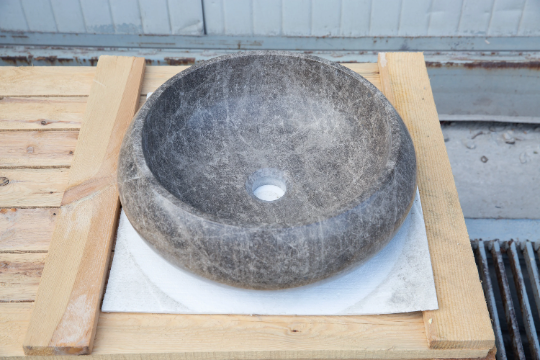 Emperador Brown Natural Stone Marble Vessel Sink Polished (D)16" (H)6"