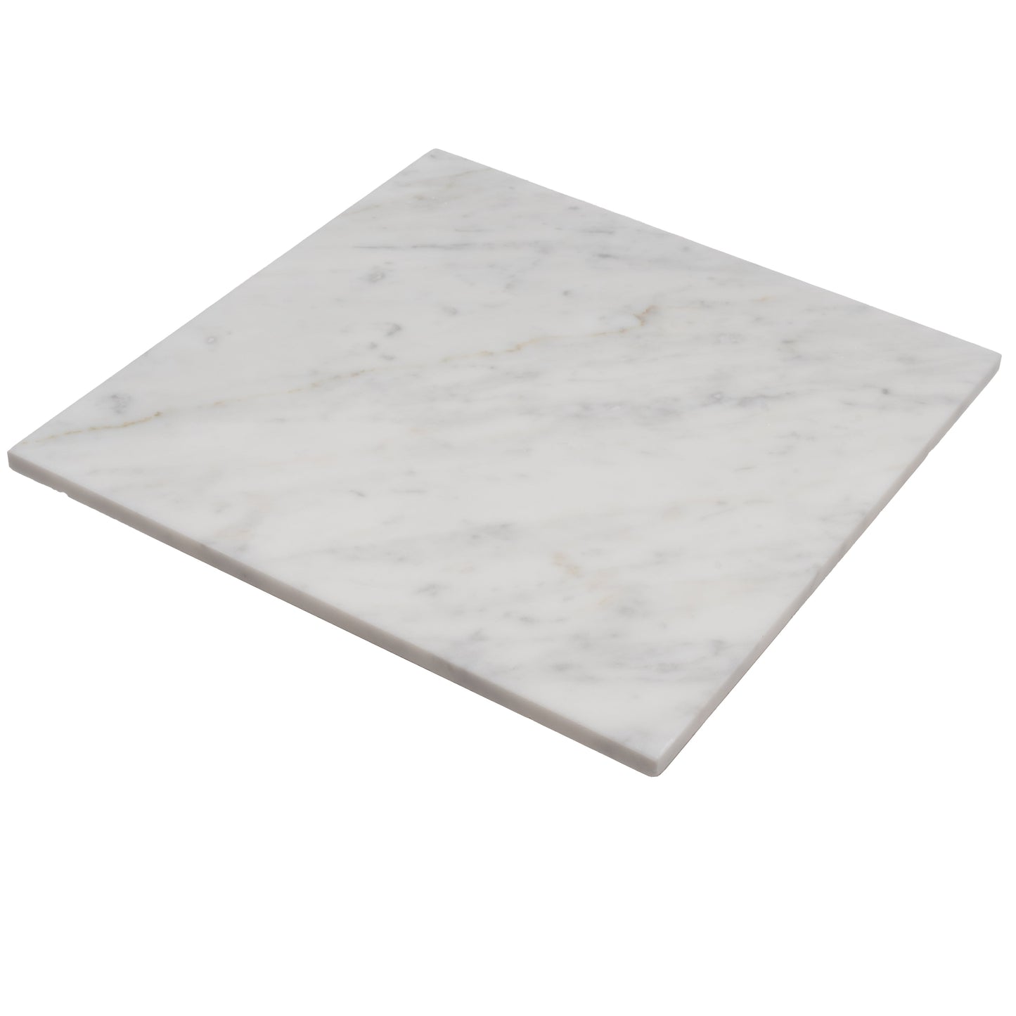 White 12x12 Honed Field Bianco Carrara Marble Tile (10 pack, 10 sq ft/case)