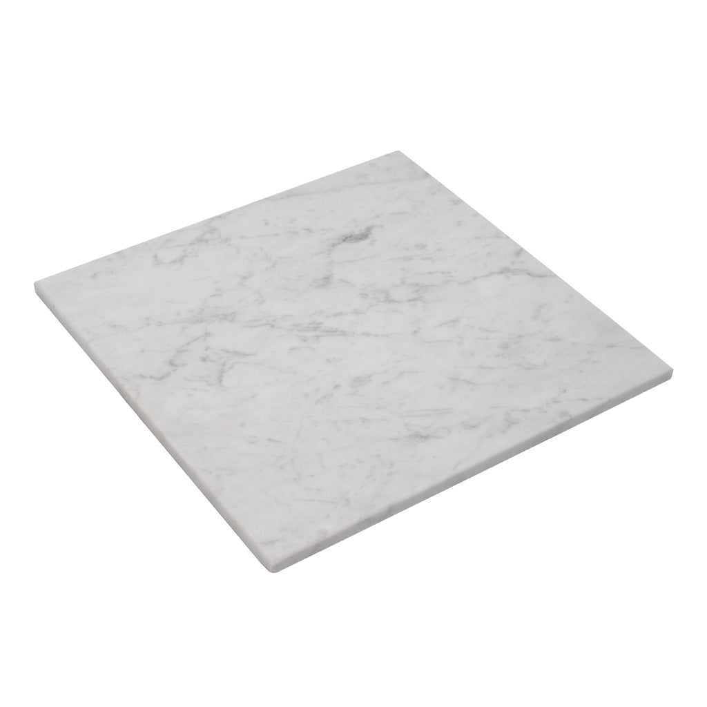 White 12x12 Polished Field Marble Tile (10 pack, 10 sq ft/case) - Sample