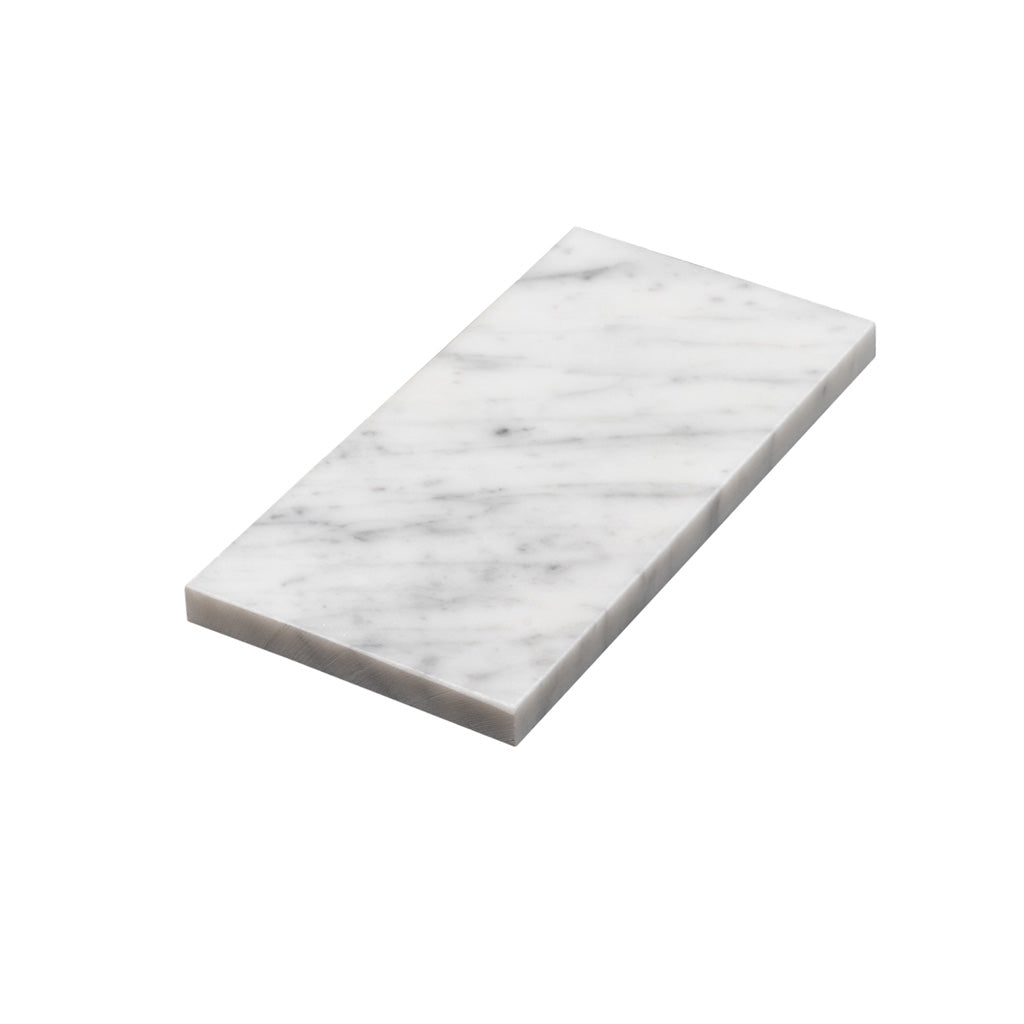 White 3x6 Honed Subway Bianco Carrara Marble Tile (40 pack, 5 sq ft/case)