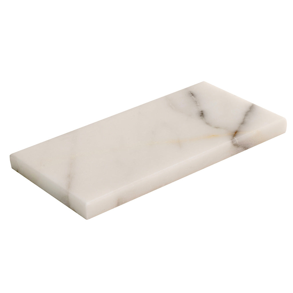 White 3x6 Honed Subway Calacatta Gold Marble Tile (40 pack, 5 sq ft/case)