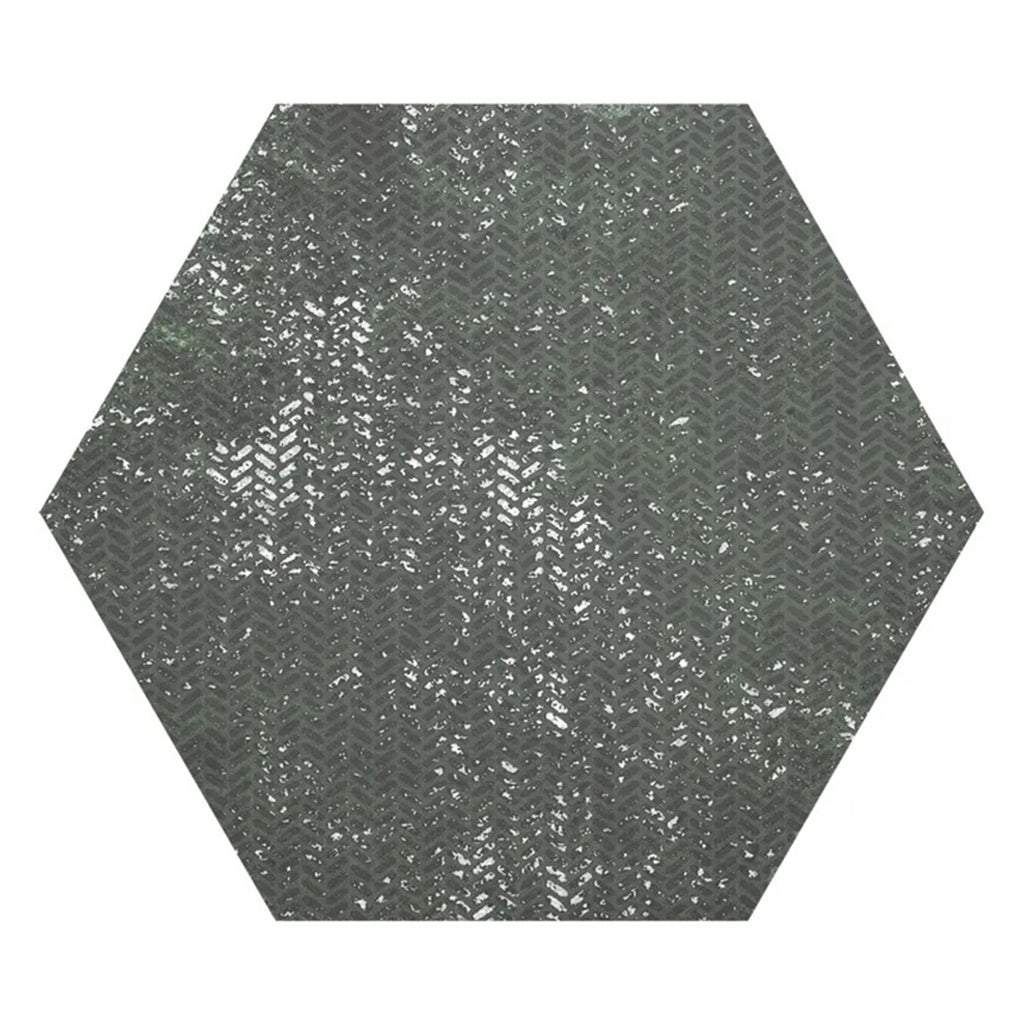 Olive Green 9x11 Textured Hexagon Porcelain Tile (16 pack, 8.07 sq ft/case) - Sample