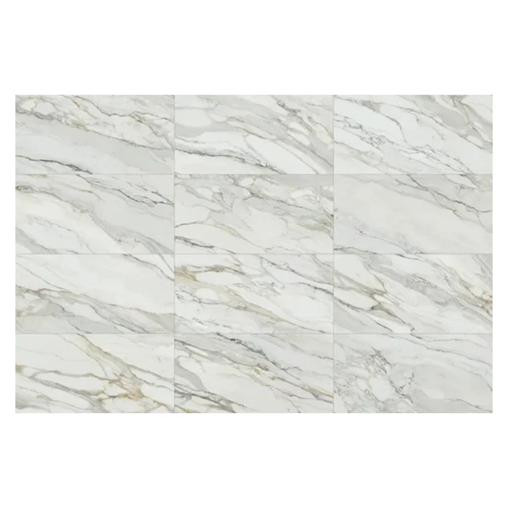 White with Gray Vein 24x48 Matte Porcelain Large Format Tile (2 pack, 15.42 sq ft/case)