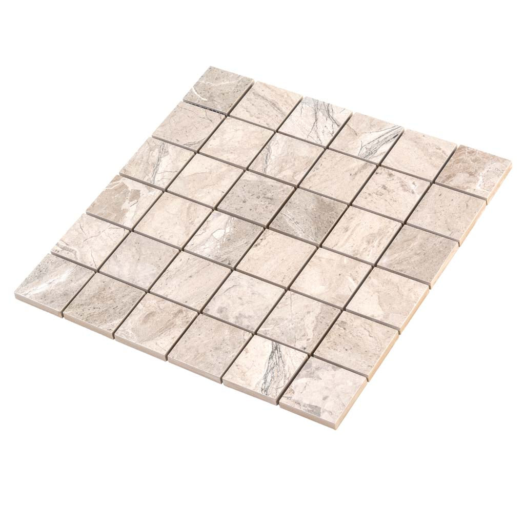 Beige 12x12 Matte Uniform Square Porcelain Mosaic Tile (6 pack, 5.81 sq ft/case)