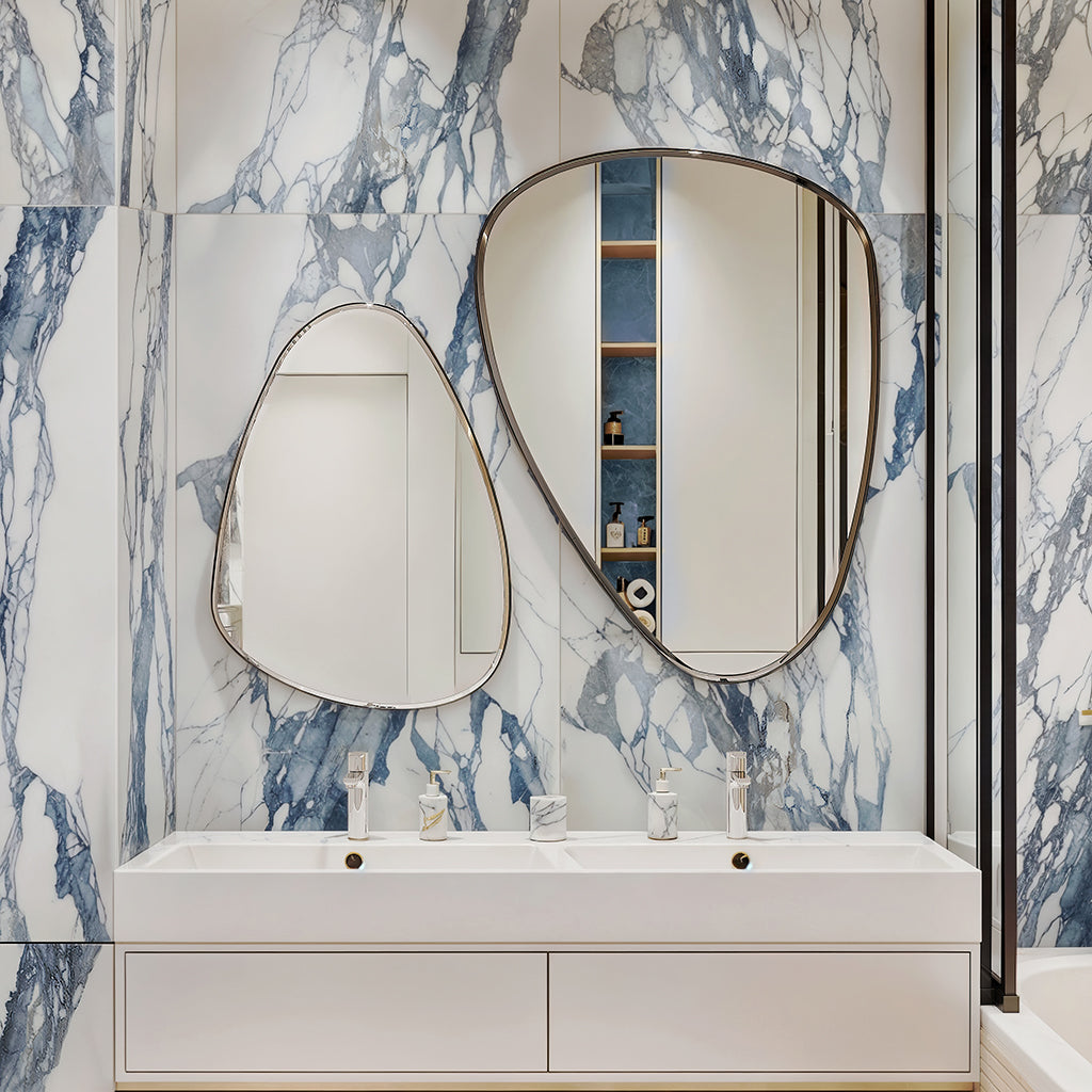 Air Superiority Blue 24x48 Polished Porcelain Large Format Tile (2 pack, 15.55 sq ft/case)