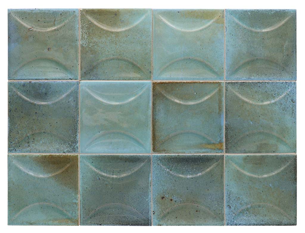 Blue 4x4 Glossy Ceramic Square Deco Tile (60 pack, 6.48 sq ft/case) - Sample