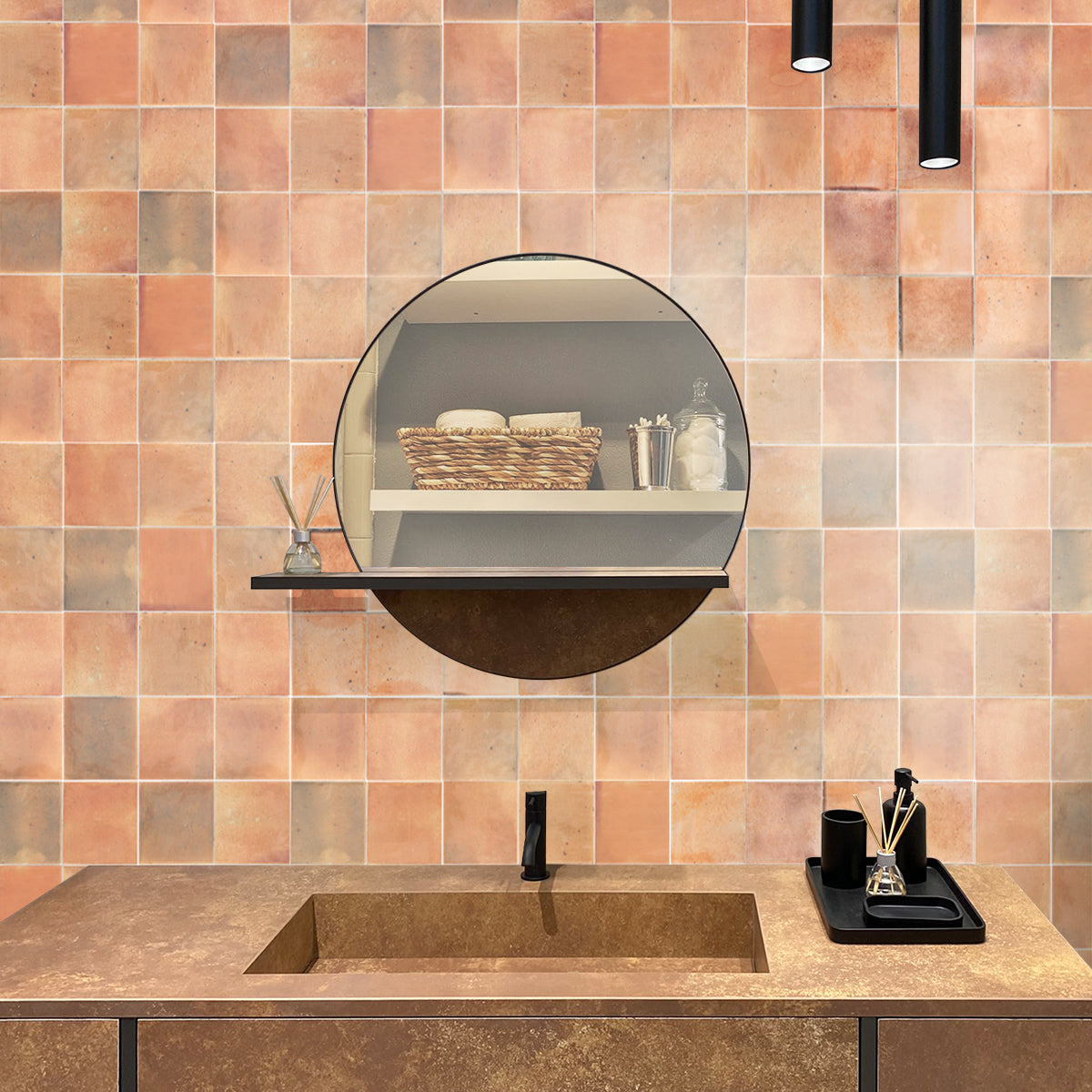 Pink 4x4 Glossy Square Ceramic Tile (60 pack, 6.46 sq ft/case)
