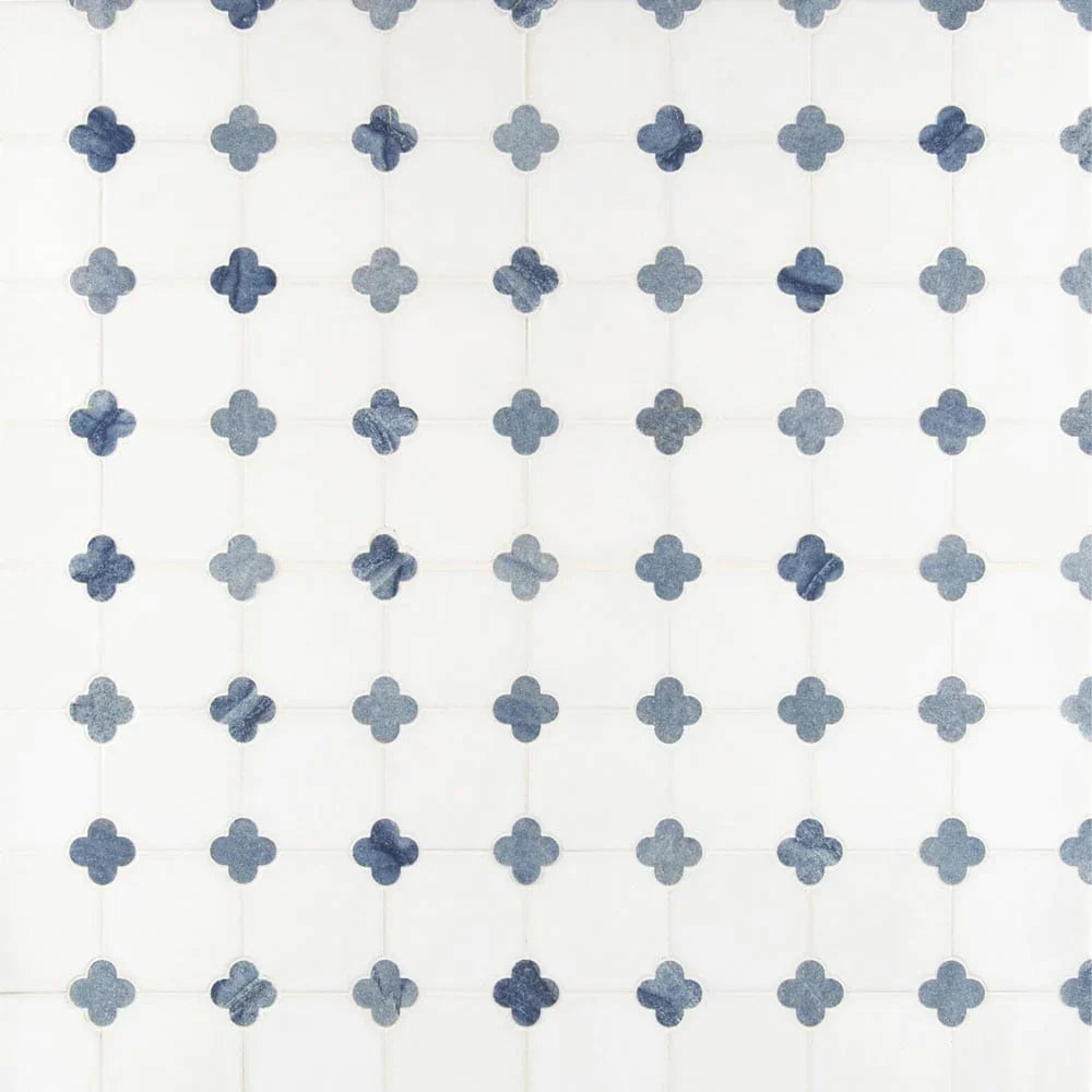 MSI-Azula-floret-12X12-polished-marble-mosaic-tile-SMOT-AZULA-FLORP-multiple-tiles-top-view.