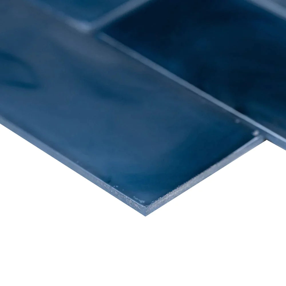 MSI Blue Shimmer Glass Subway Mosaic Tile 11.75"x11.75"