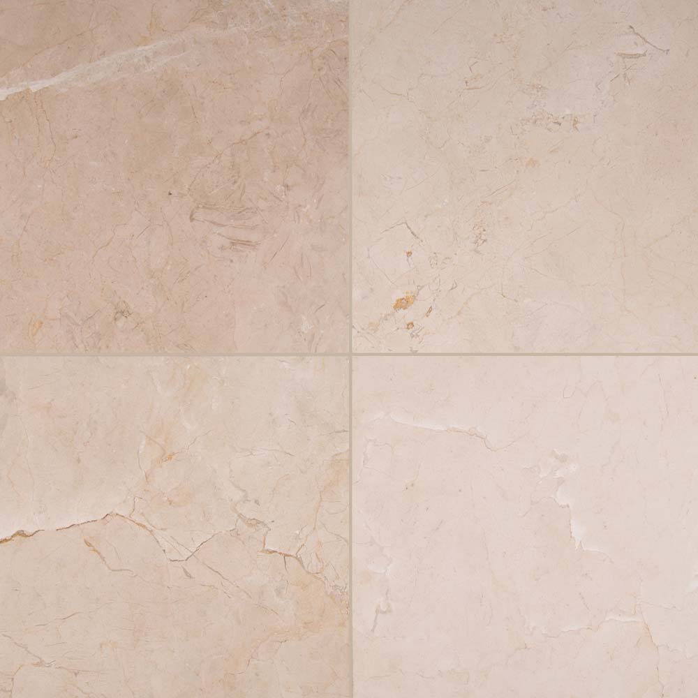 MSI Crema Marfil Classic Marble Wall and Floor Tile 12"x12"
