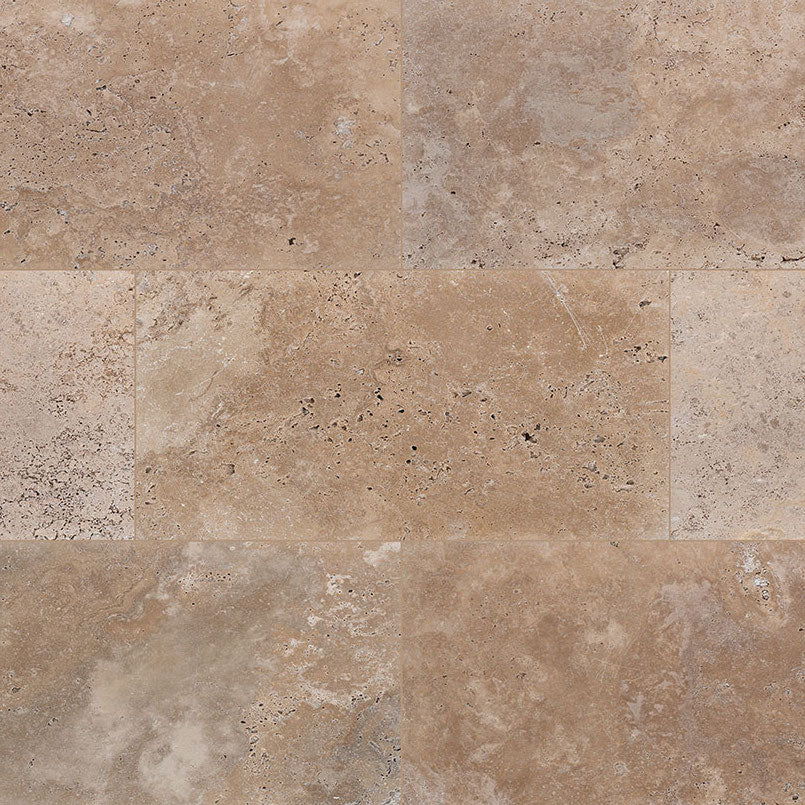MSI Tuscany Walnut Tumbled Travertine Paver - 16"x24" - SKU: LPAVTWAL1624T