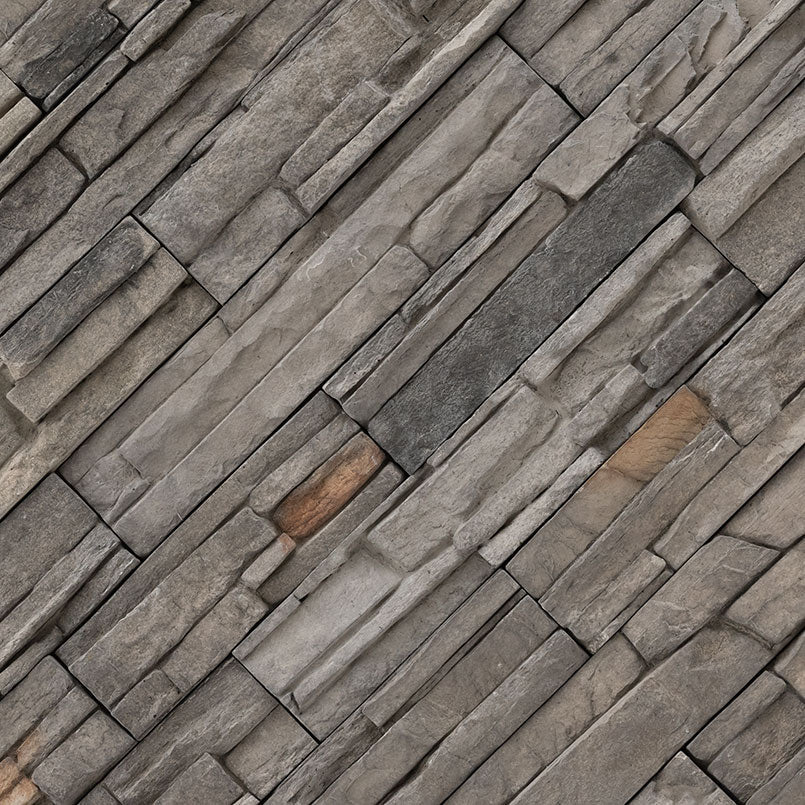 MSI denali grey terrado stacked stone panels LPNLEDENGRY6