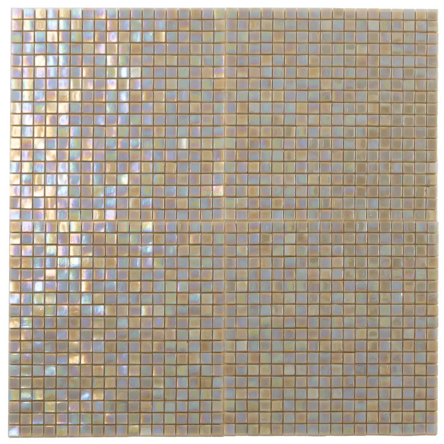 Ecru Beige 12x12 Glossy Uniform Square Glass Mosaic Tile (20 pack, 18.69 sq ft/case)