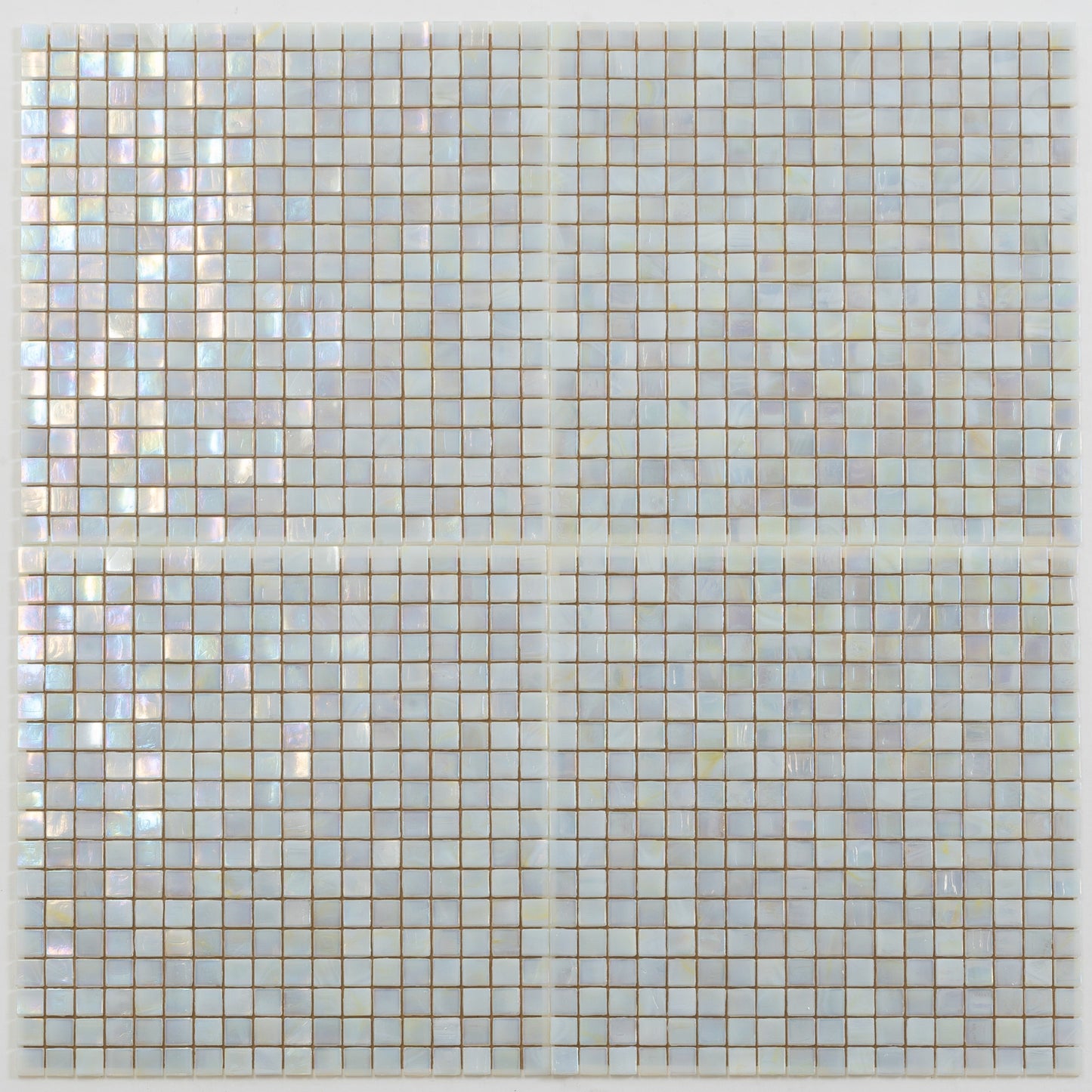 Light Beige 12x12 Glossy Uniform Square Glass Mosaic Tile (20 pack, 18.69 sq ft/case)