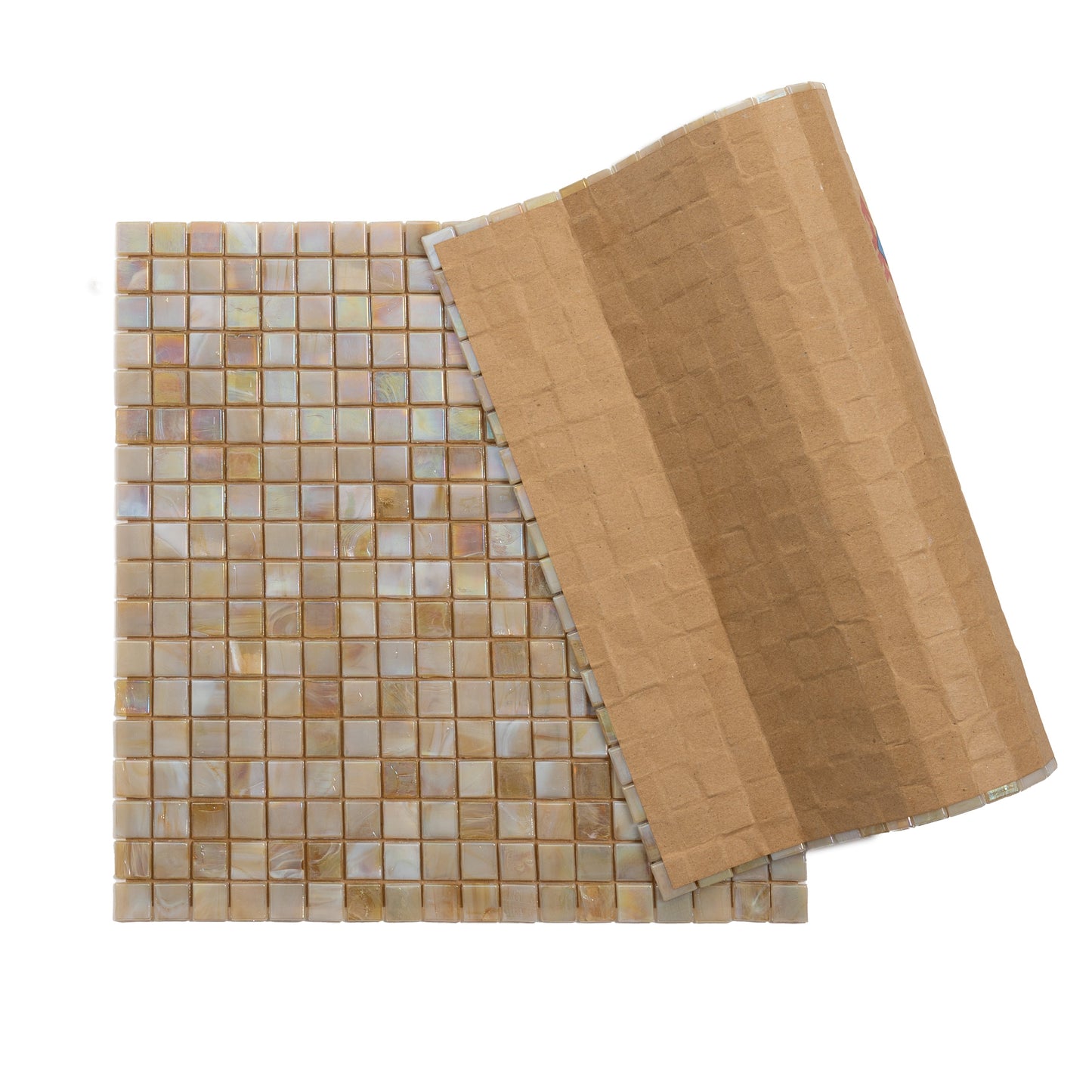 Caramel Beige 12x12 Glossy Uniform Square Glass Mosaic Tile (20 pack, 18.69 sq ft/case)
