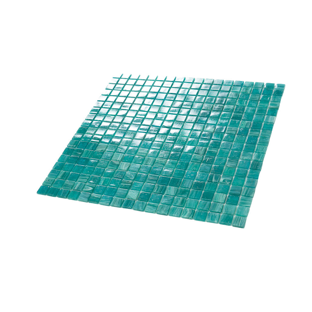 Cerulean Green 12x12 Glossy Uniform Square Glass Mosaic Tile (20 pack, 18.69 sq ft/case) - Sample