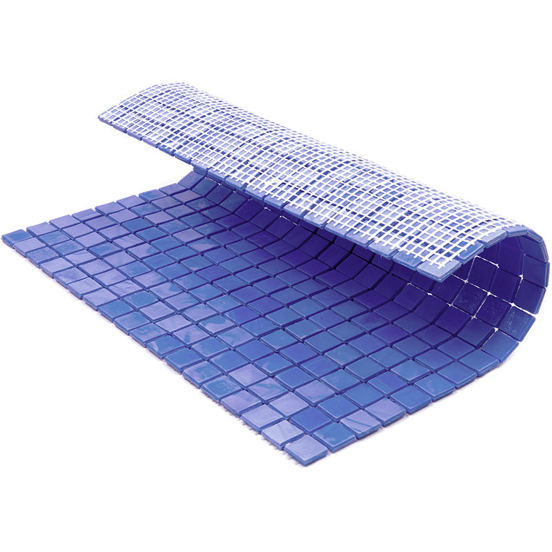 Neon Blue 12x12 Glossy Uniform Square Glass Mosaic Tile (20 pack, 18.69 sq ft/case)