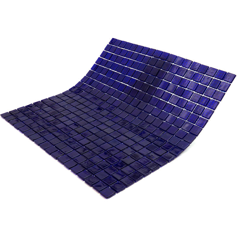 Indigo Blue 12x12 Uniform Square Glossy Glass Mosaic Tile (20 pack, 18.69 sq ft/case) - Sample