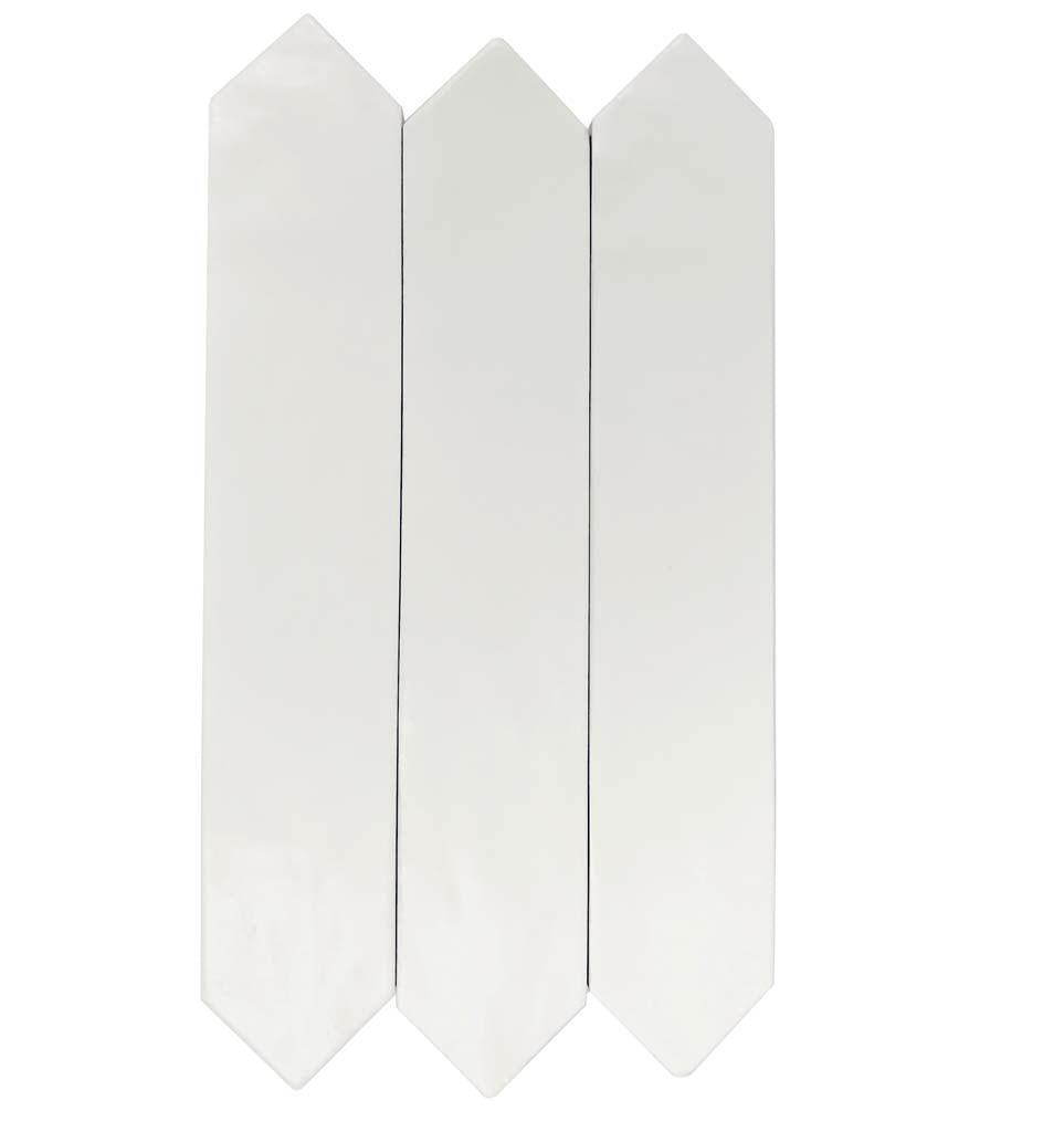 Cotton White 2x10 Matte Picket Ceramic Tile (23 pack, 2.37 sq ft/case)
