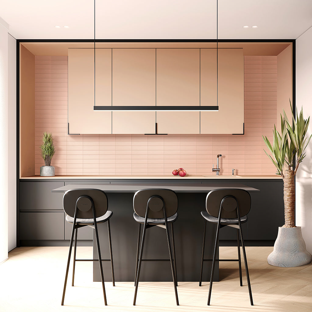Pink 2x8 Glossy Ceramic Subway Deco Tile (38 pack, 4.09 sq ft/case) - Sample