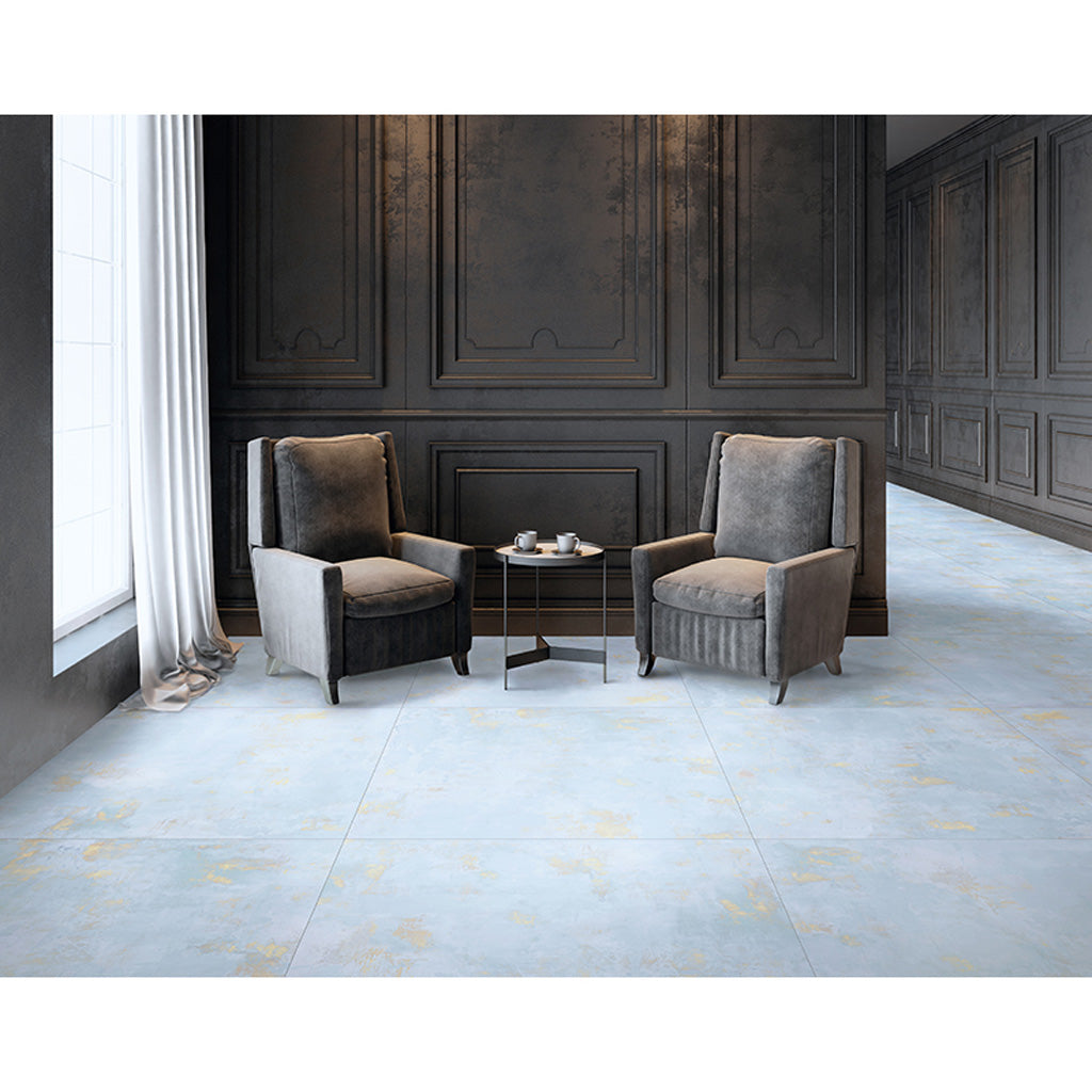 Light Blue 24x24 Natural Square Porcelain Large Format Tile (4 pack, 15.27 sq ft/case) - Sample