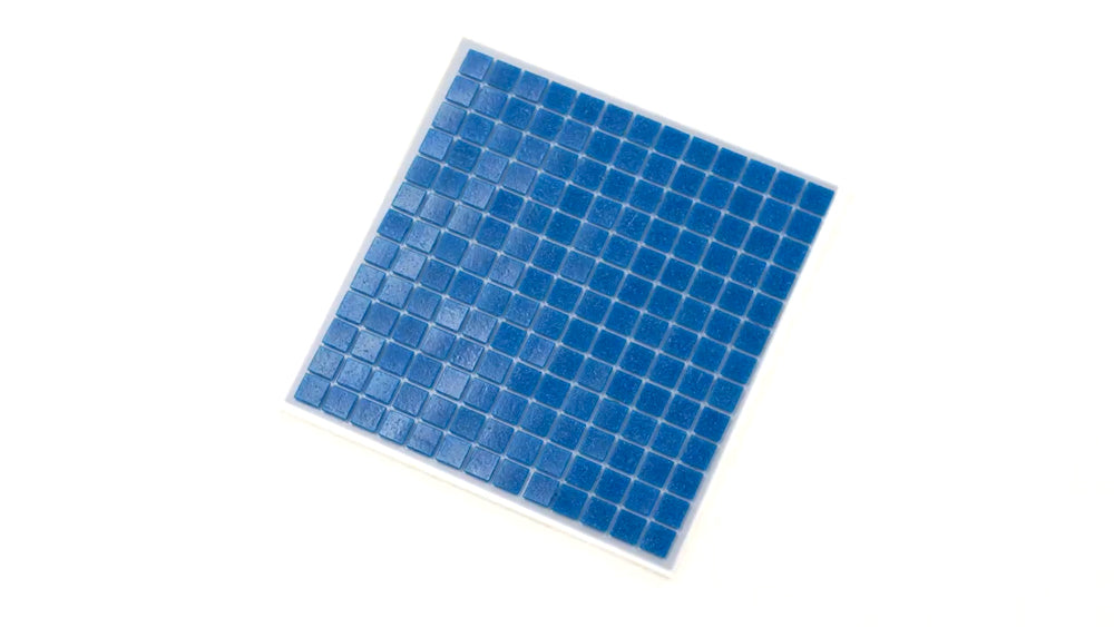 Azure Blue 12x12 Uniform Square Glossy Glass Mosaic Tile (20 pack, 20 sq ft/case)