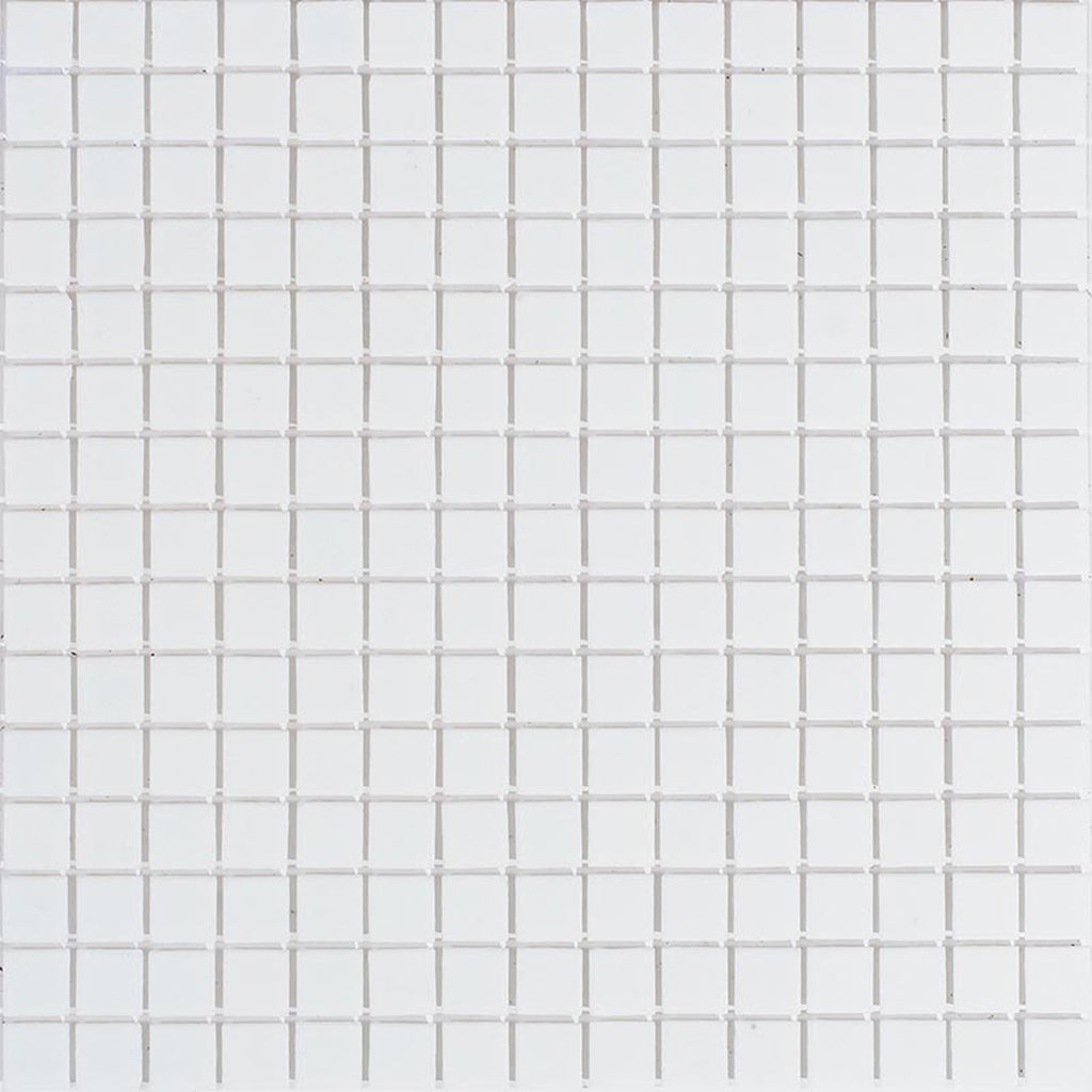 Off-White 12x12 Glossy Uniform Square Glass Mosaic Tile (20 pack, 20 sq ft/case)