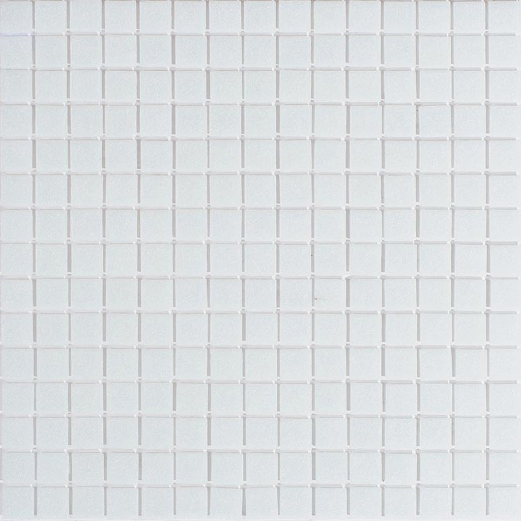 Pearl White 12x12 Glossy Uniform Square Glass Mosaic Tile (20 pack, 20 sq ft/case) - Sample
