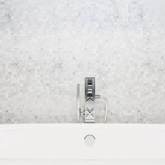 Shell White 12x12 Polished Square Shell Mother of Pearl Mosaic Tile (20 pack, 19.34 sq ft/case)
