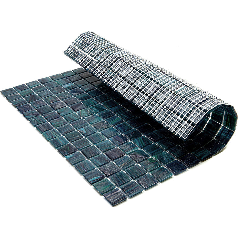 Pine Green 12x12 Glossy Uniform Square Glass Mosaic Tile (20 pack, 20 sq ft/case)