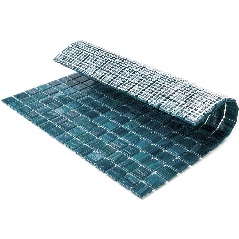 Skobeloff Green 12x12 Glossy Uniform Square Glass Mosaic Tile (20 pack, 20 sq ft/case)