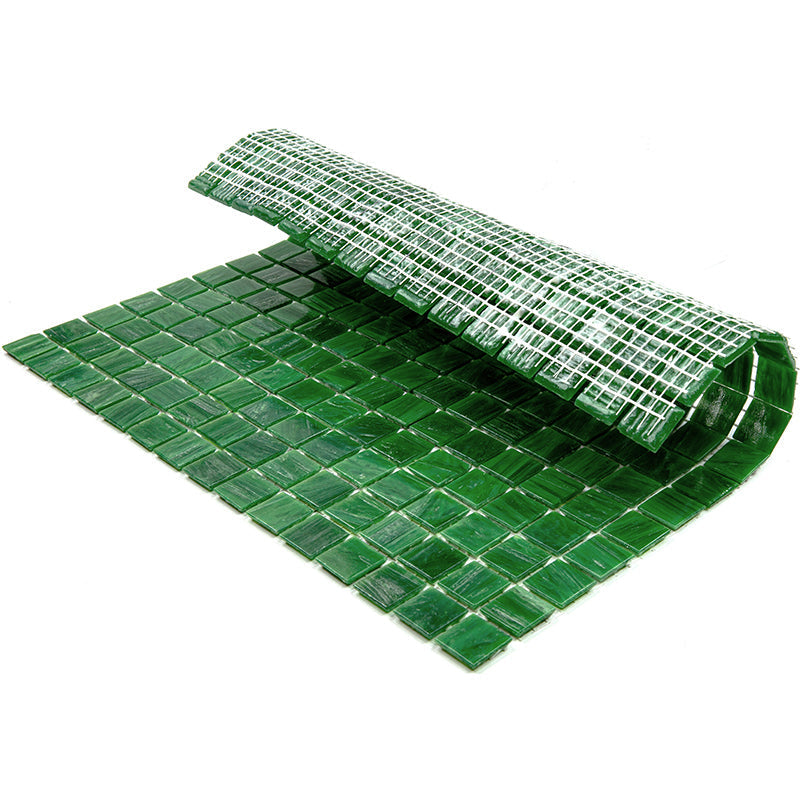Kelly Green 12x12 Glossy Uniform Square Glass Mosaic Tile (20 pack, 20 sq ft/case)
