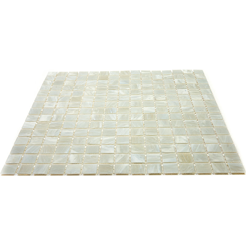 Pastel Gray 12x12 Glossy Uniform Square Glass Mosaic Tile (20 pack, 20 sq ft/case)